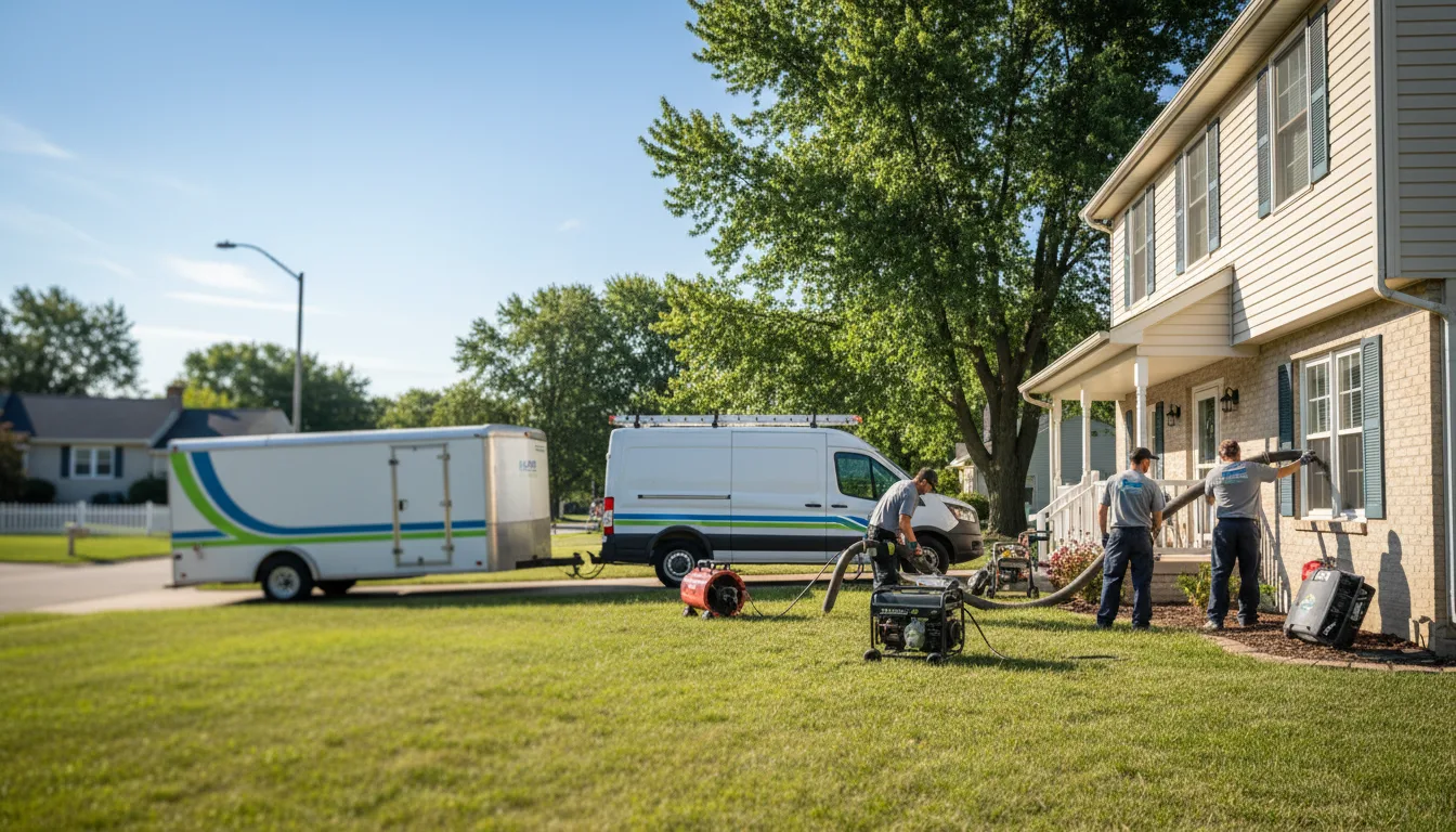 Flooded Basement Restoration And Cleanup With Repair in Shelby, OH near me